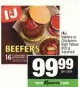 SuperSpar I&j - beefers or chicksters beef patties offer
