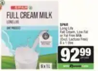 SuperSpar Spar - full cream milk long life offer