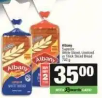 SuperSpar Albany - superior white sliced, unsliced or thick sliced bread offer