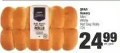SuperSpar Spar - mini white hot dog rolls offer