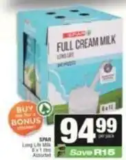 SuperSpar Spar - full cream milk offer