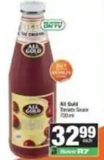 SuperSpar All gold - tomato sauce offer
