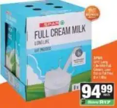 SuperSpar Spar - full cream milk long life uht process offer