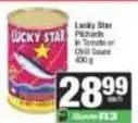 SuperSpar Lucky star - pilchards in tomato or chilli sauce offer