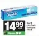 SuperSpar Oral b - extra fresh toothpaste offer