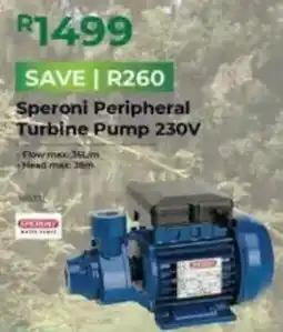 Agrimark Speroni Peripheral Turbine Pump 230V offer