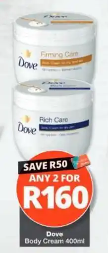 Checkers Dove Body Cream offer