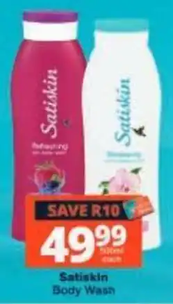 Checkers Satiskin Body Wash offer