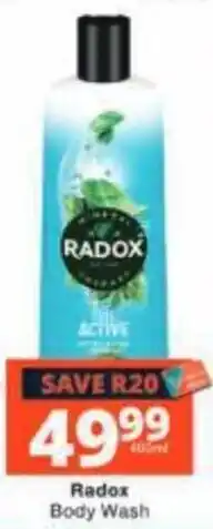 Checkers Radox Body Wash offer