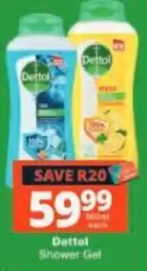 Checkers Dettol Shower Gel offer