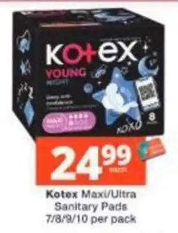 Checkers Kotex Young Night Maxi offer