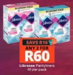 Checkers Libresse Pantyliners offer