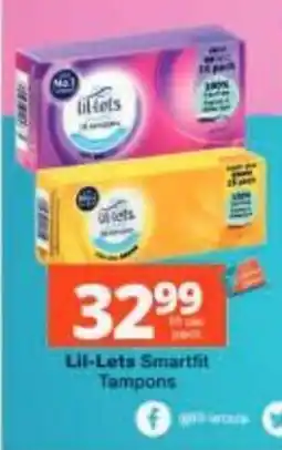 Checkers Lil-Lets Smartfit Tampons offer