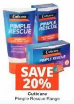 Checkers Cuticura Pimple Rescue Range offer