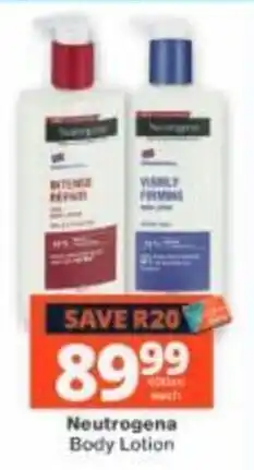 Checkers Neutrogena Body Lotion offer