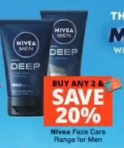 Checkers Nivea Men Deep Face Care offer