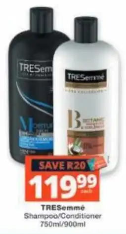 Checkers TRESemmé Shampoo/Conditioner offer