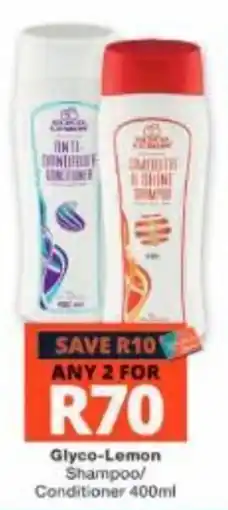 Checkers Glyco-Lemon Shampoo/Conditioner offer