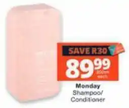 Checkers Monday Shampoo/Conditioner offer