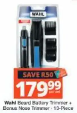Checkers Wahl Beard Battery Trimmer offer
