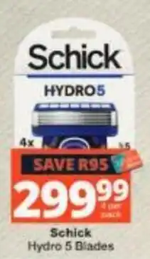 Checkers Schick Hydro 5 Blades offer