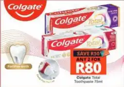 Checkers Colgate Total Toothpaste offer