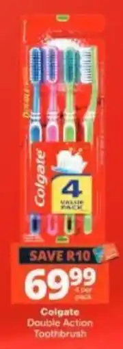 Checkers Colgate Double Action Toothbrush offer