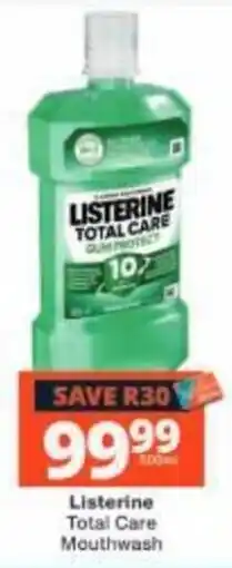 Checkers Listerine Total Care Mouthwash offer