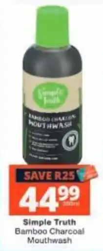 Checkers Simple Truth Bamboo Charcoal Mouthwash offer