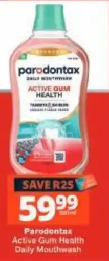 Checkers Parodontax Active Gum Health Daily Mouthwash offer