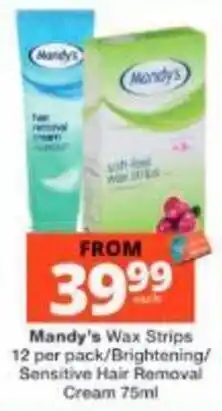 Checkers Mandy's Wax Strips offer