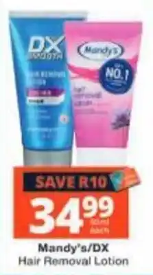Checkers Mandy's/DX Hair Removal Lotion offer