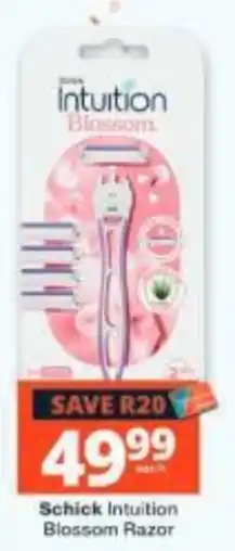 Checkers Schick Intuition Blossom Razor offer
