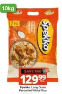 Checkers Spekko Long Grain Parboiled White Rice offer