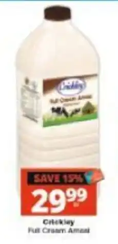 Checkers Crickley Full Cream Amazol offer