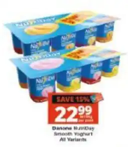 Checkers Danone NutriDay Smooth Yoghurt offer