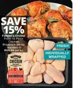 Checkers Hyper Farmer's Choice Fresh 16-Piece Chicken offer