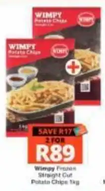Checkers Hyper Wimpy Frozen Straight Cut Potato Chips offer