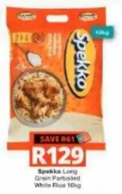 Checkers Hyper Spekko Long Grain Parboiled White Rice offer