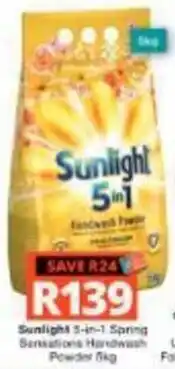 Checkers Hyper Sunlight 5-in-1 Spring Sensations Handwash Powder offer