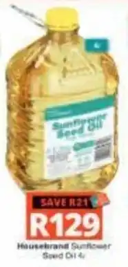 Checkers Hyper Housebrand Sunflower Seed Oil offer