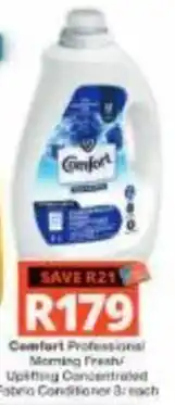 Checkers Hyper Comfort Professional Morning Fresh Uplifting Concentrated Fabric Conditioner offer