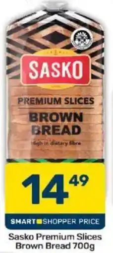 Pick n Pay Sasko Premium Slices Brown Bread offer