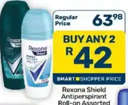 Pick n Pay Rexona Shield Antiperspirant Roll-on Assorted offer