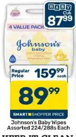 Pick n Pay Johnson's Baby Wipes Assorted offer