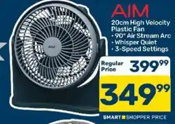 Pick n Pay AIM 20cm High Velocity Plastic Fan offer