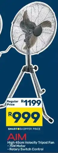 Pick n Pay AIM High 45cm Velocity Tripod Fan offer