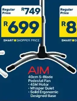 Pick n Pay AIM 40cm 5-Blade Pedestal Fan offer