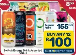 Pick n Pay Switch Energy Drink Assorted offer