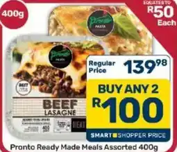 Pick n Pay Pronto Ready Made Meals Assorted offer